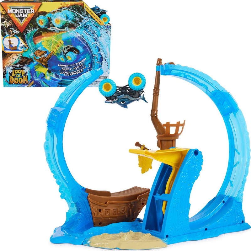 Monster Jam Megalodon Loop of Doom Stunt Playset