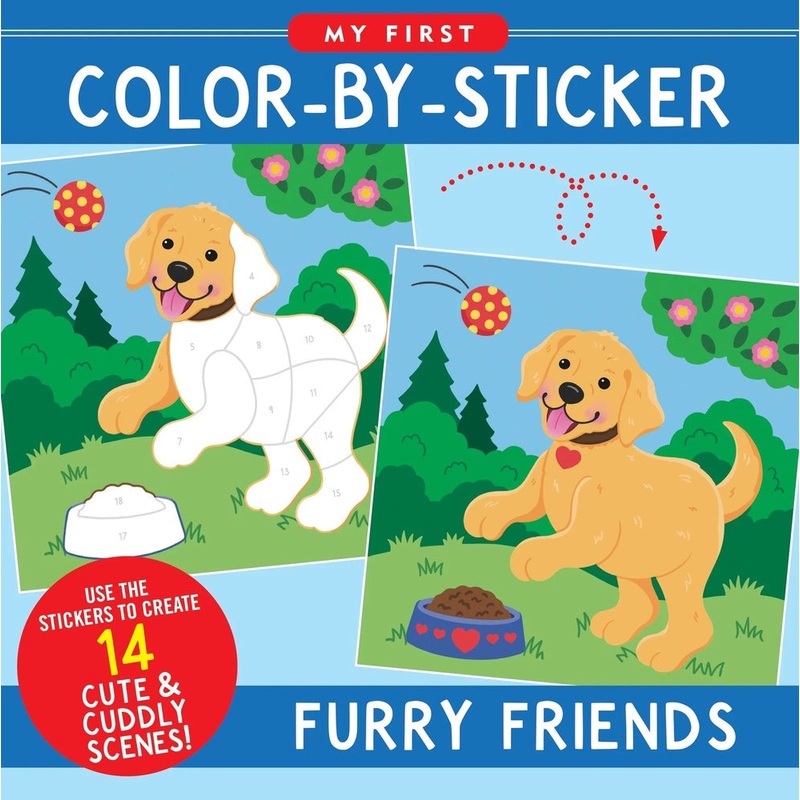 My First Color-by-Sticker Furry Friends