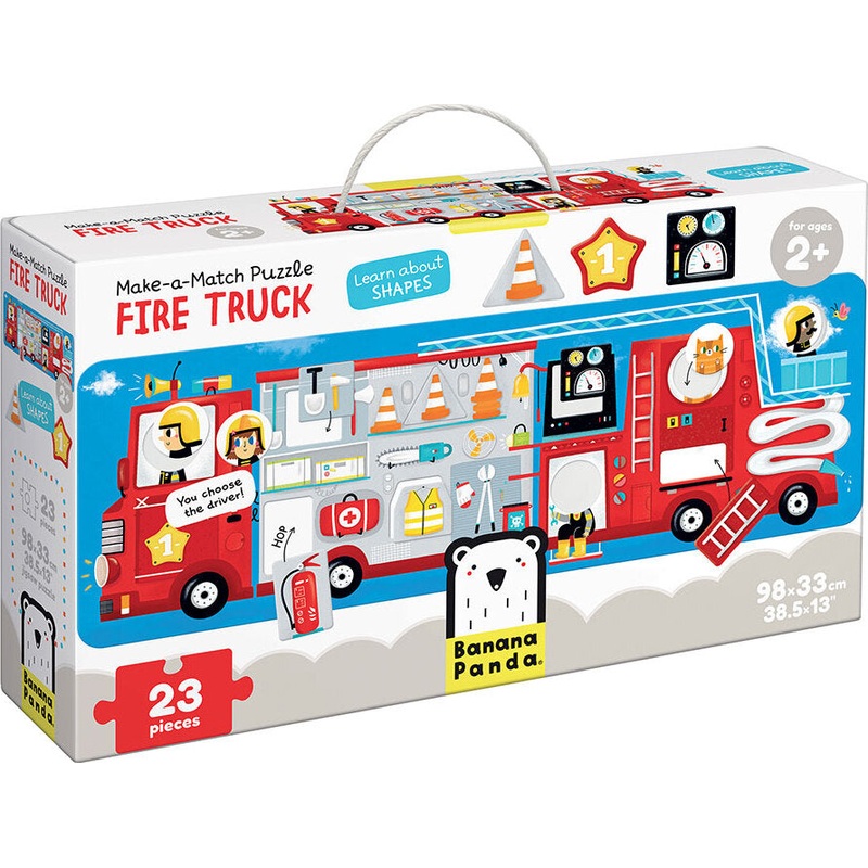 23 pc Make-A-Match Firetruck Puzzle
