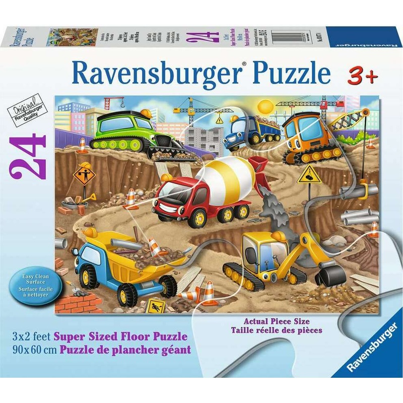 24 pc Construction Fun Floor Puzzle