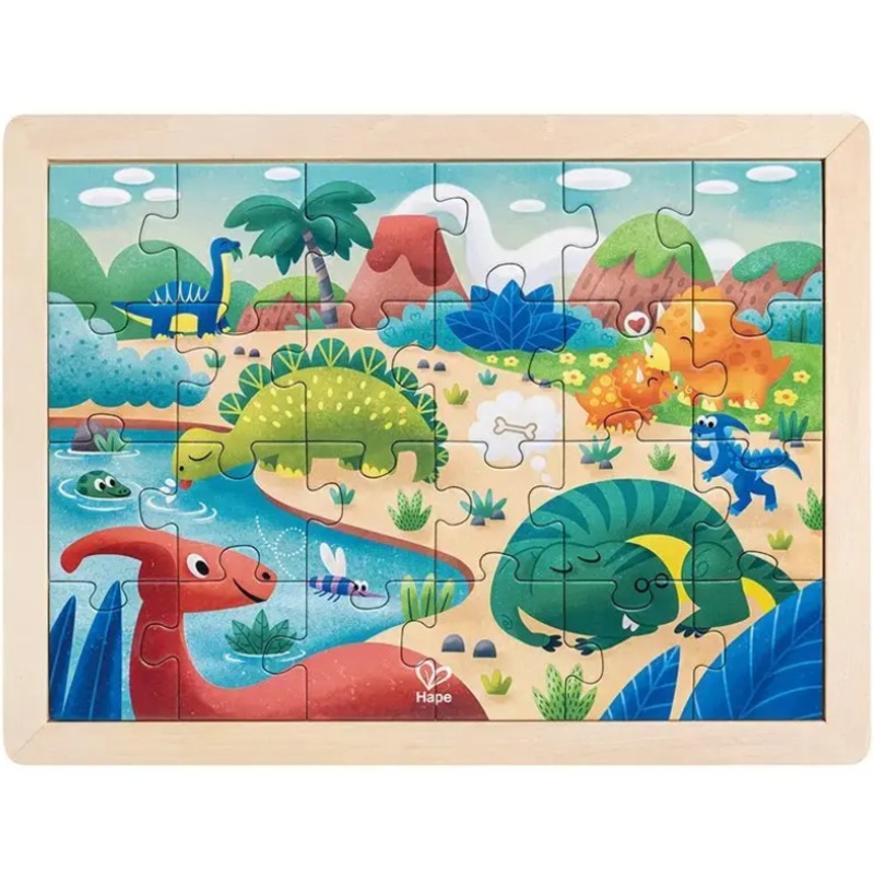 24 pc Dino Wood Puzzle