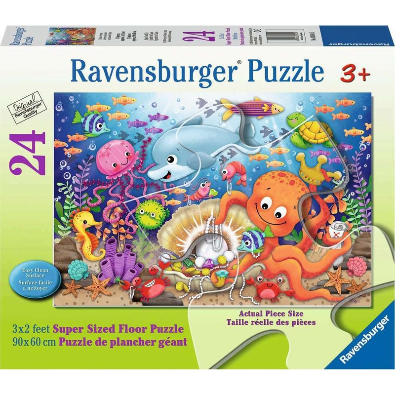 24 pc Fishies Fortune Floor Puzzle