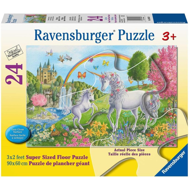 24 pc Prancing Unicorns Floor Puzzle