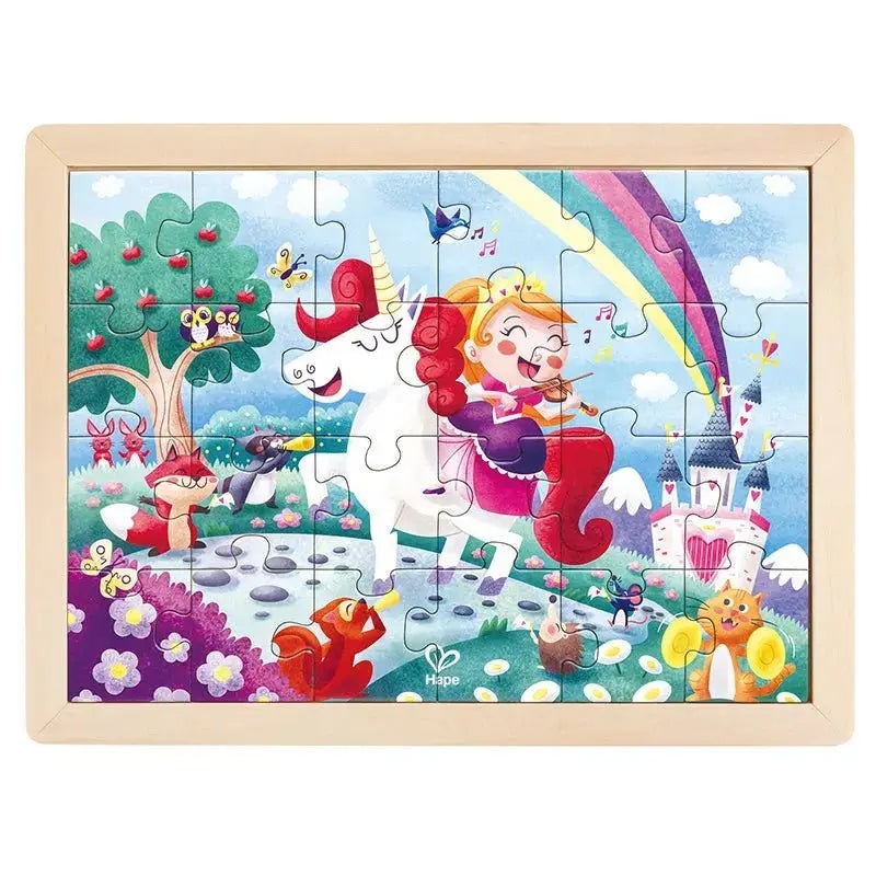 24 pc Unicorn Friends Wood Puzzle
