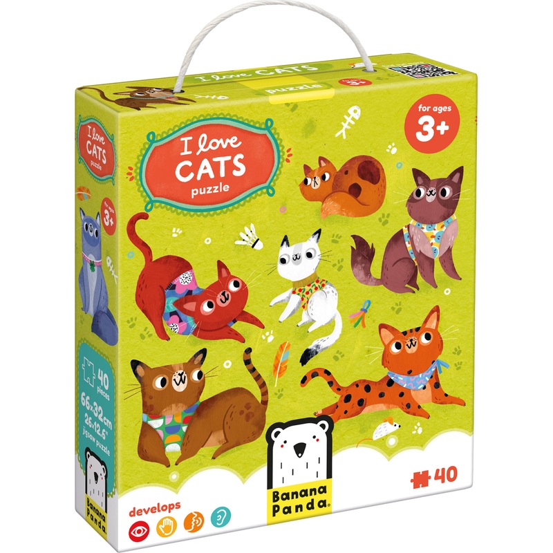 40 pc I Love Cats Puzzle