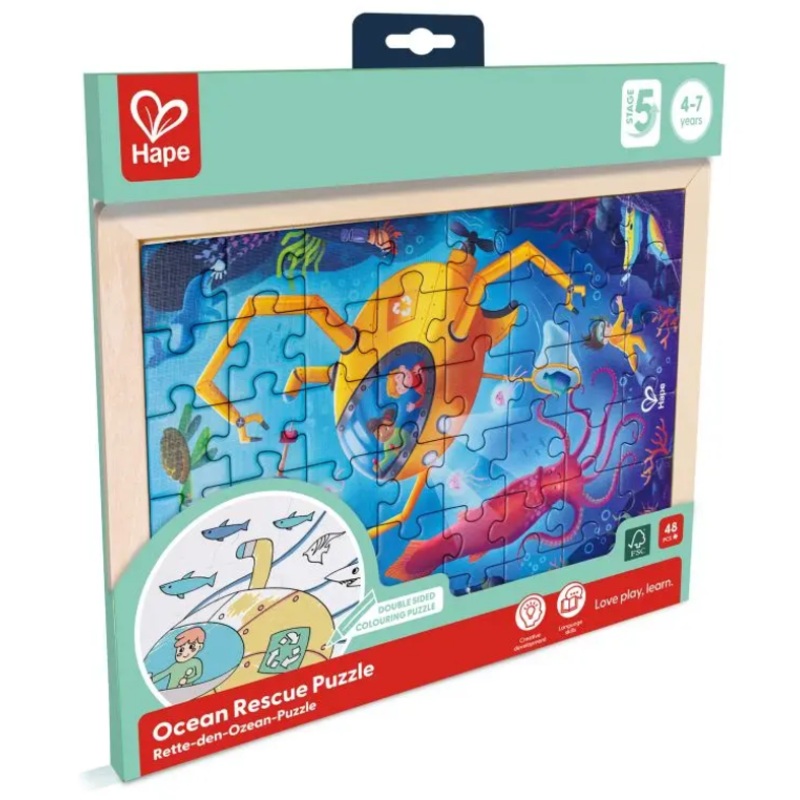 48 pc Ocean Rescue Wood Puzzle