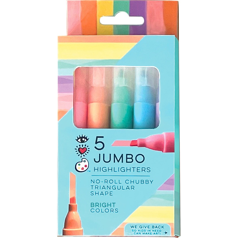 5 Jumbo Highlighters