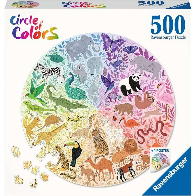 500 pc Circle of Colors Animals Puzzle