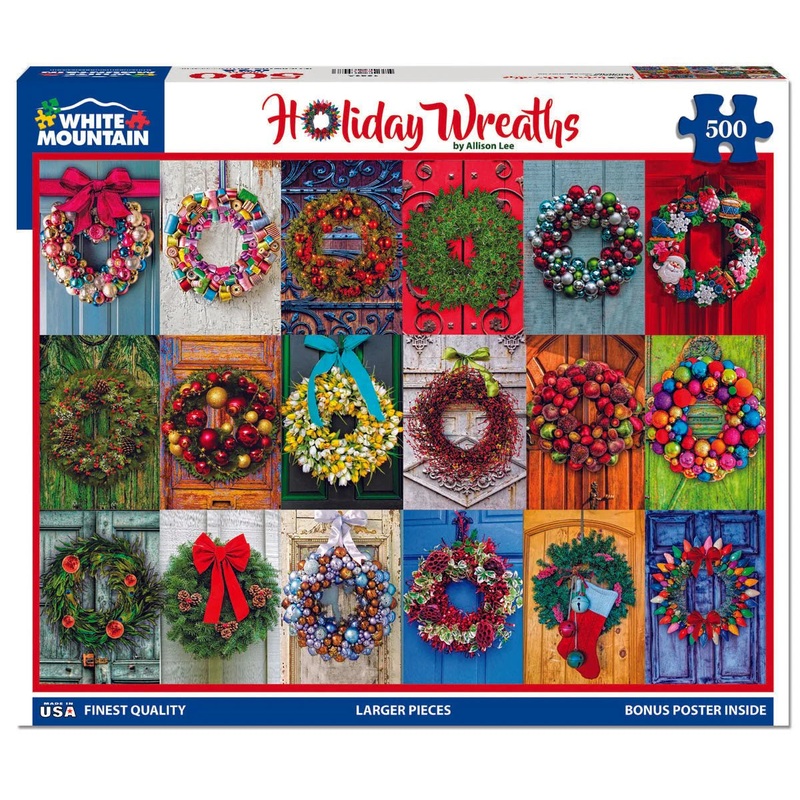 500 pc Holiday Wreaths Puzzle