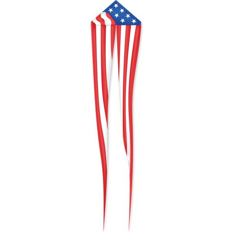 56 In. Delta Kite w/Tails - Patriotic