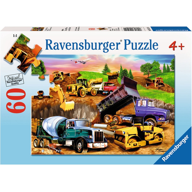 60 pc Construction Crowd puzzle