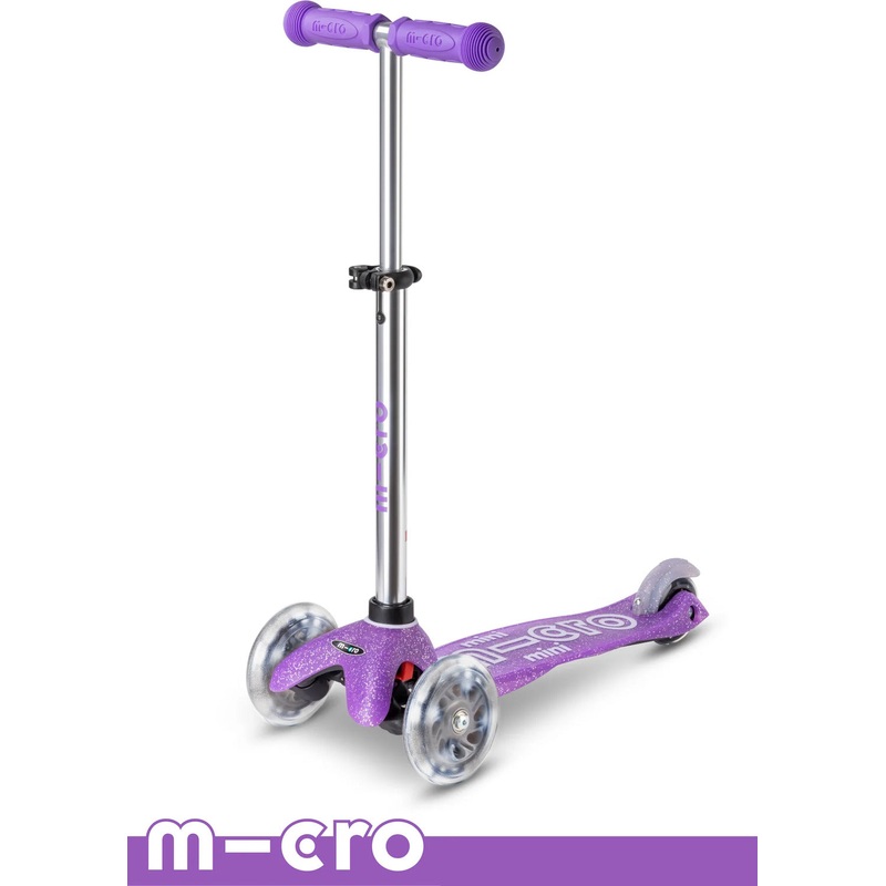 Mini Deluxe LED Glitter Purple Scooter