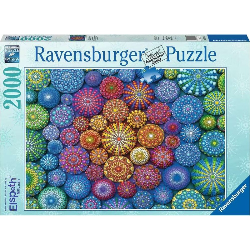 2000 pc Radiating Rainbow Mandalas Puzzle