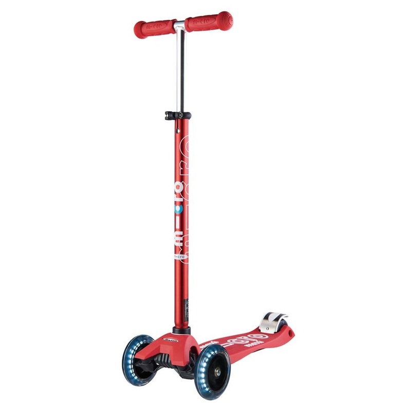 Maxi Deluxe LED Red Scooter