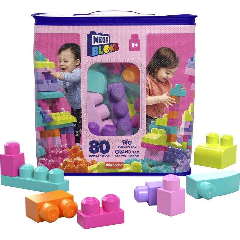 Mega Bloks First Builders Big Building Bag Pink