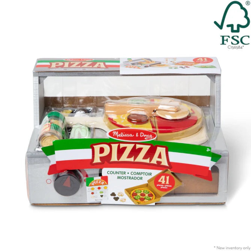 Melissa & Doug Top & Bake Pizza Counter Play Set