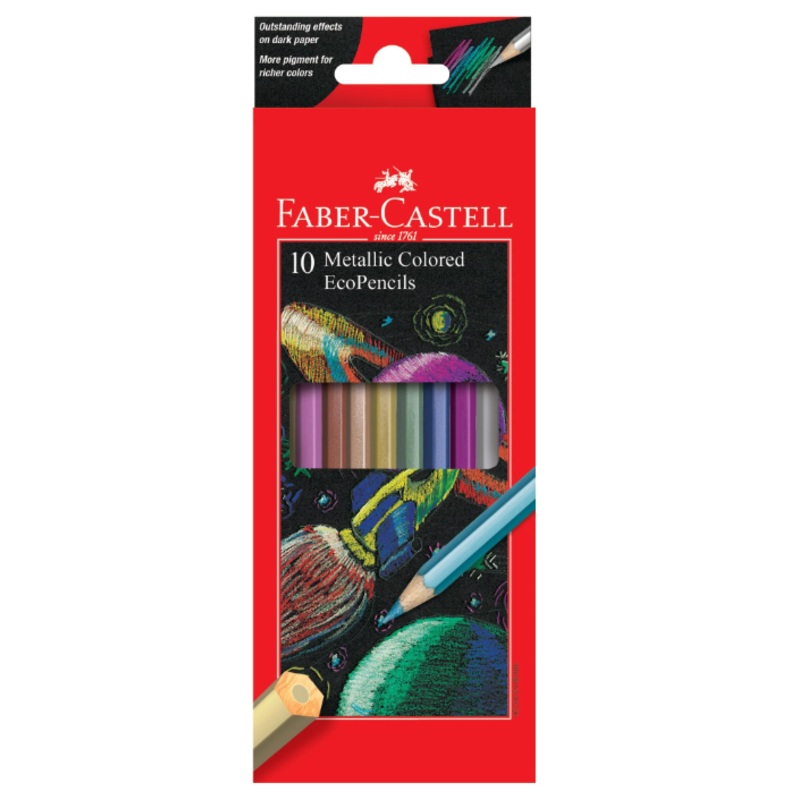 Metallic Eco Pencils 10 Ct