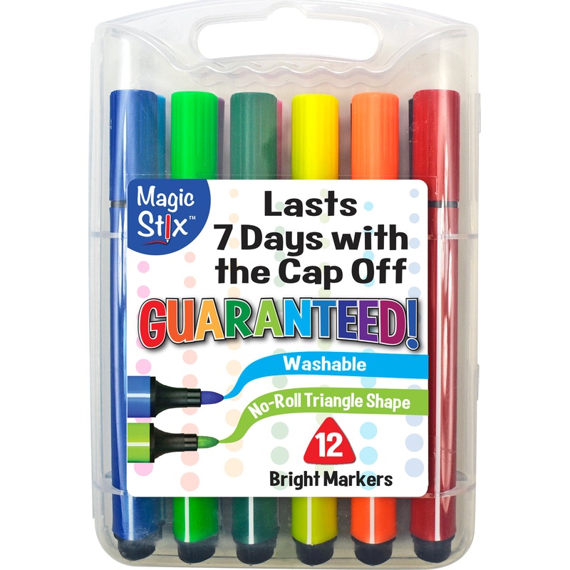 Magic Tri Stix 12 Color - Cap off for 7 days