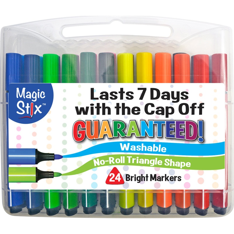 Magic Tri Stix 24 Color - Cap off for 7 days
