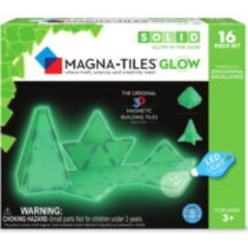 Magna-Tiles Glow in the Dark 16-Piece Set