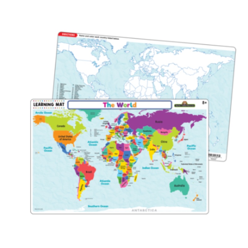 Learning Mat - The World Map