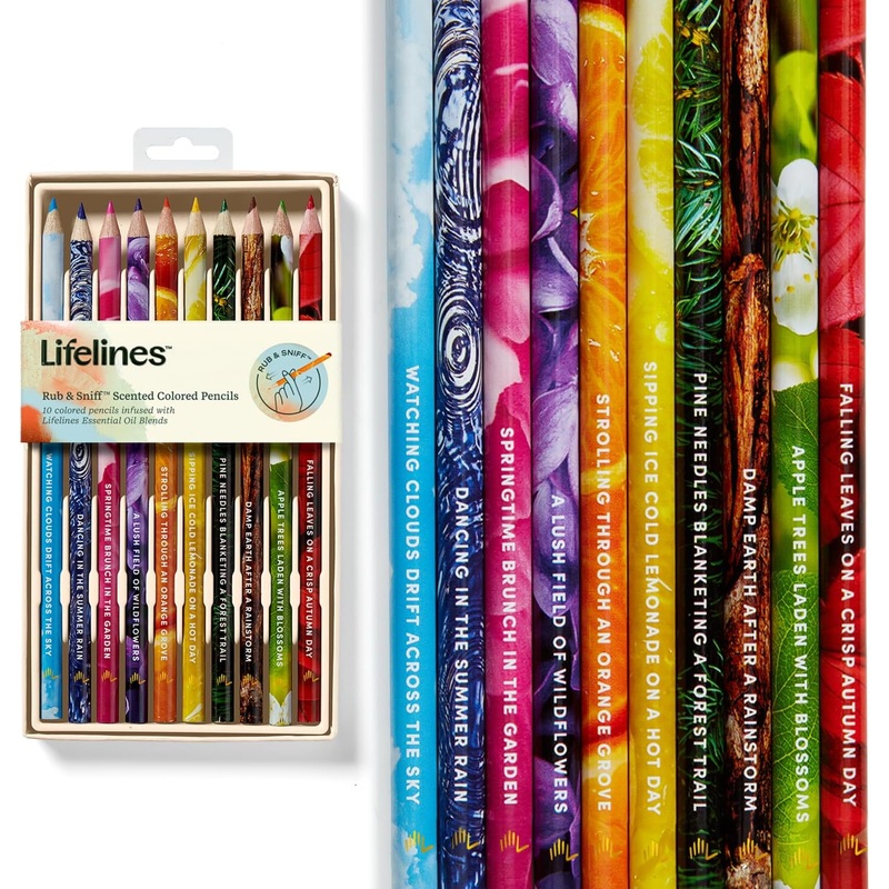 Lifelines Rub & Sniff Color Pencils 10 pack