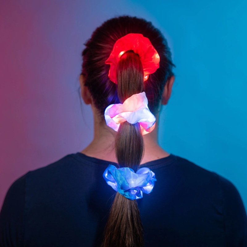 Lighted Scrunchies Patriotic 3 Pack