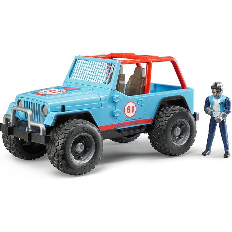 Jeep Cross Country Racer w/ Driver - Blue