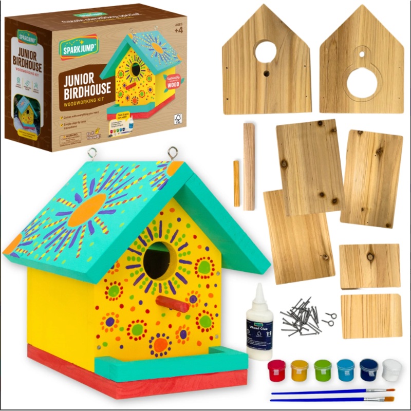 Junior Birdhouse Woodworking Kit