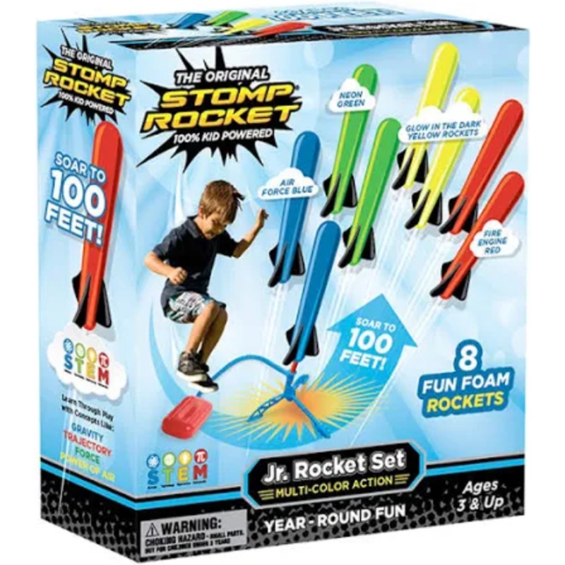 Junior Glow 8 Pack Rainbow Rockets