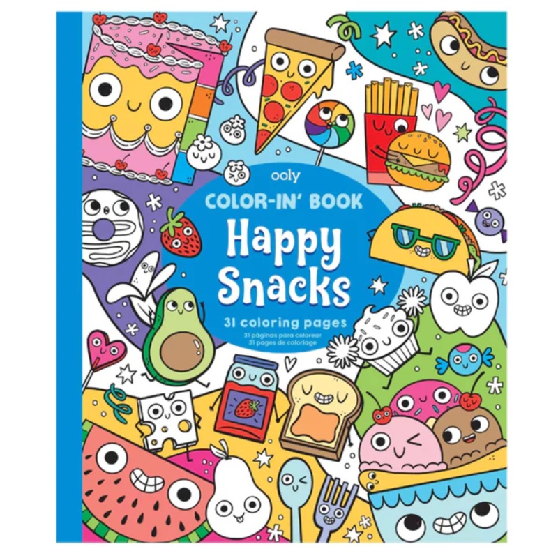 Happy Snacks Color In Books