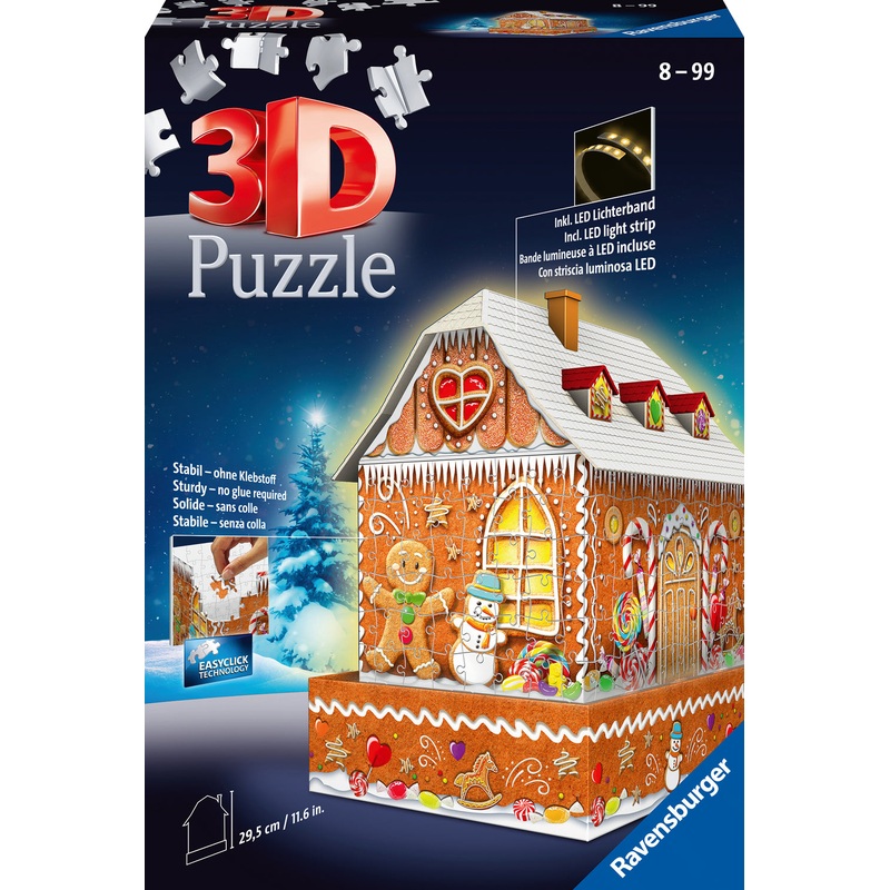 Gingerbread House Night 3D Puzzle
