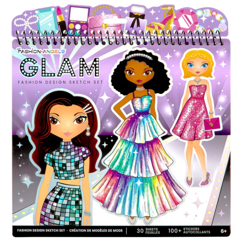 Glam Fashion Design Sketch Set