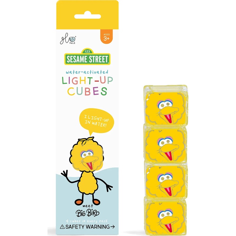 Glo Pals Big Bird Sesame Street Light-Up Cubes