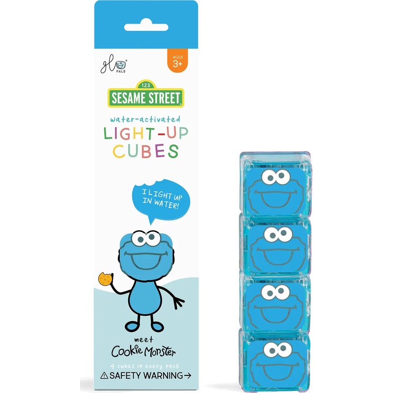 Glo Pals Cookie Monster Sesame Street Light-Up Cubes