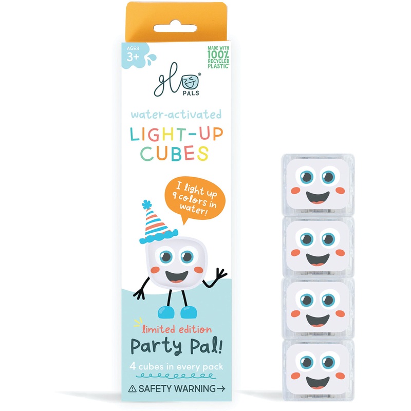 Glo Pals Light-Up Cubes Limited Edition Party Pal! - 4 Pack
