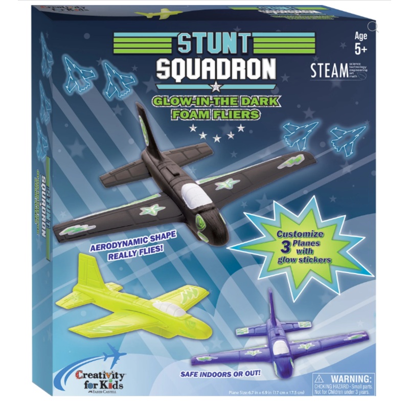 Glow Stunt Squadron Foam Fliers Kit