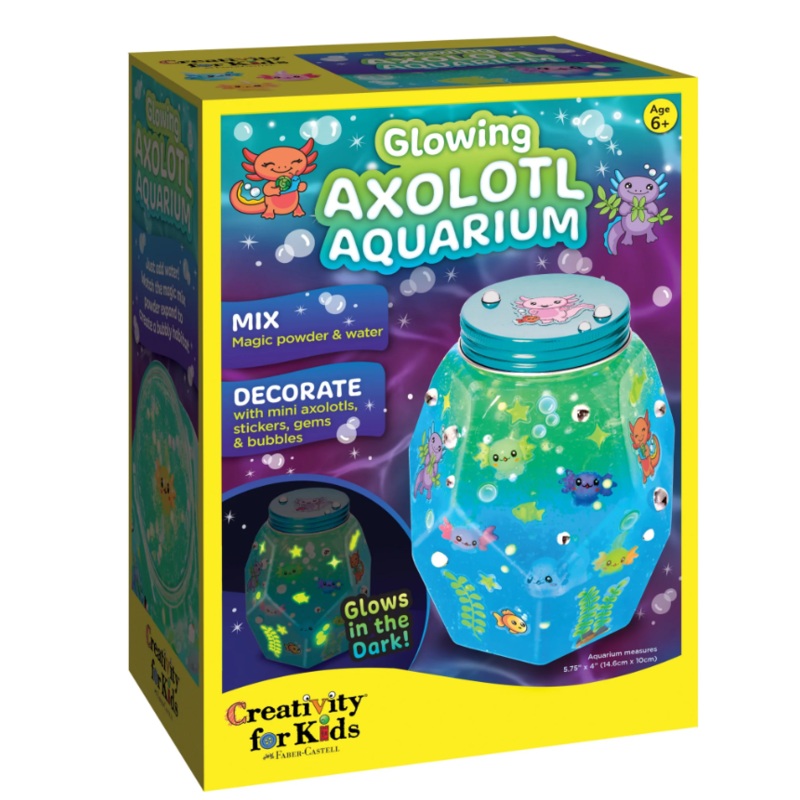 Glowing Axolotl Aquarium
