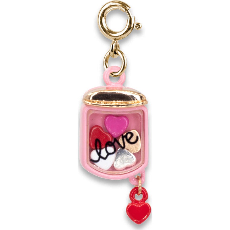 Gold Jar of Hearts Shaker Charm