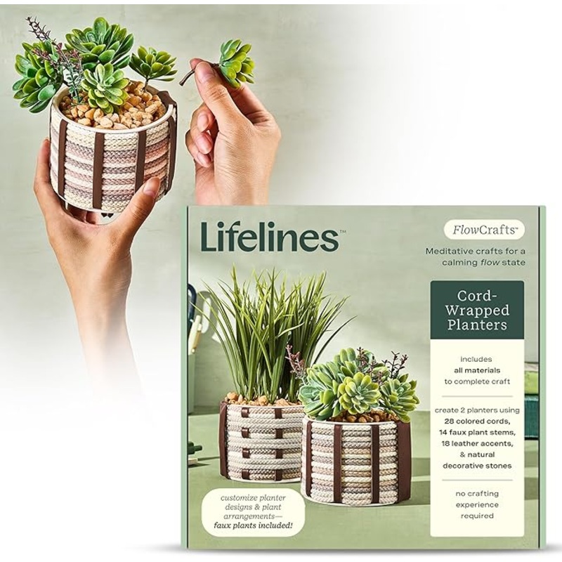 FlowCraft Cord Wrapped Planter
