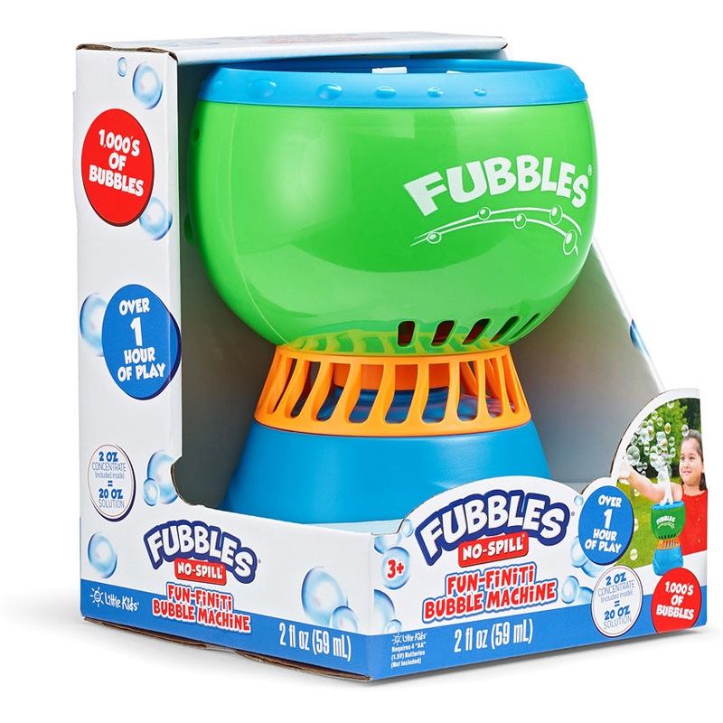 Fubbles No-Spill Fun-Finiti Bubble Machine