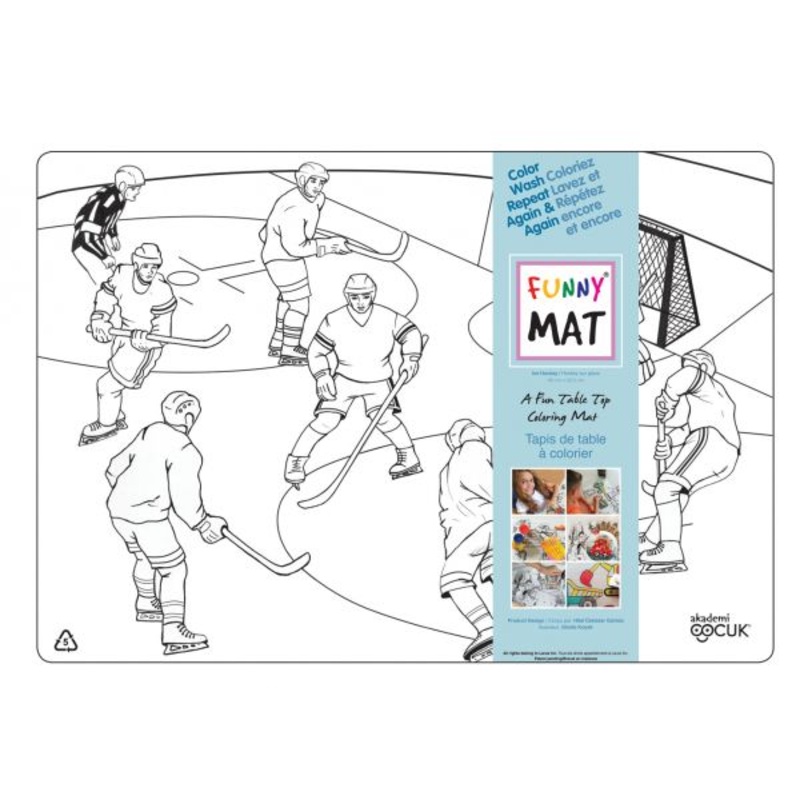 Funny Mat Hockey Solid