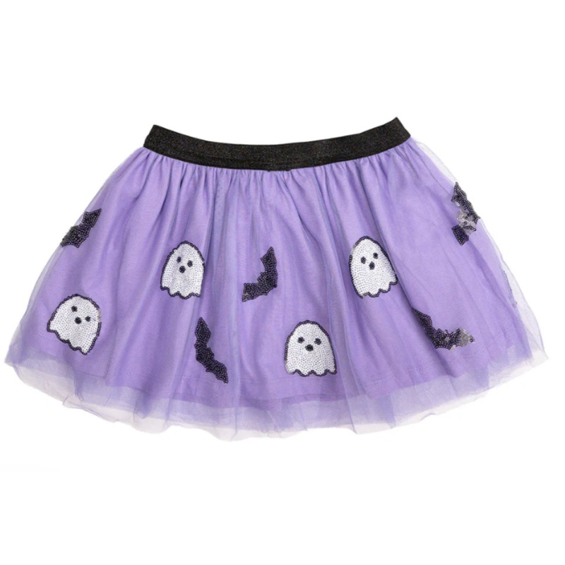 Ghost And Bat Purple Tutu 0-12M