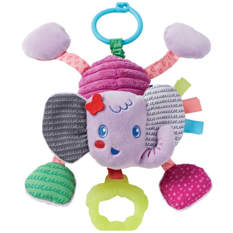 Elephant Jittery Pal Plush - Purple