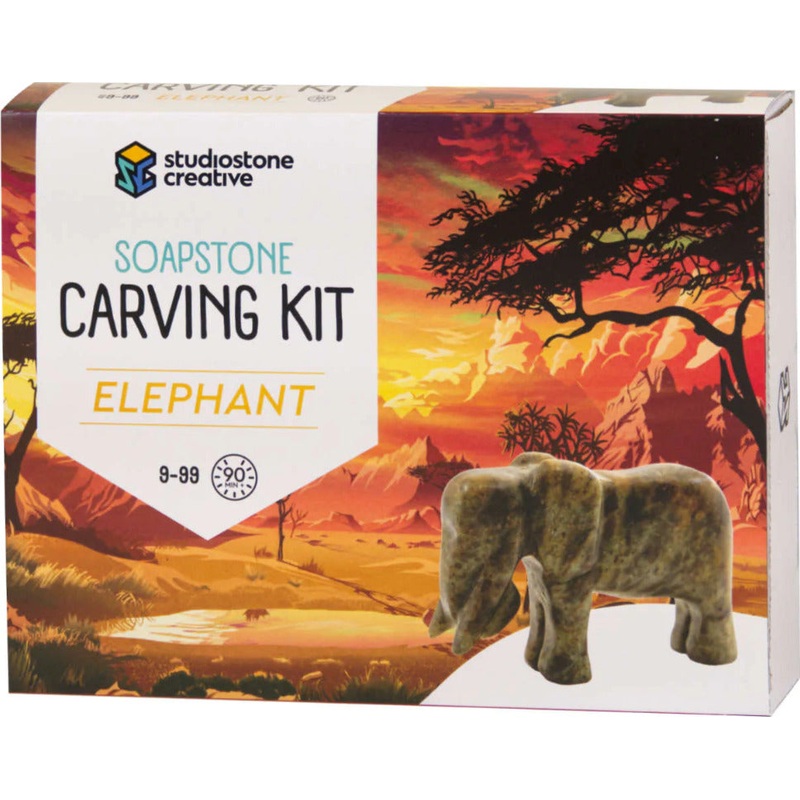 Elephant Soapstone Carving Kit
