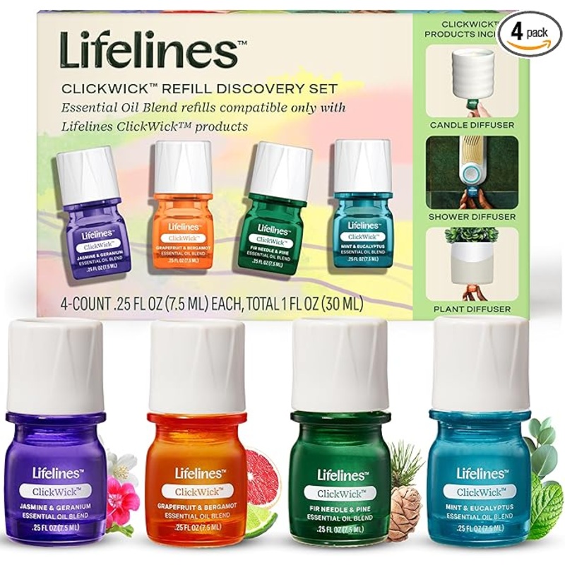 Essential Oil Blends Clickwick Refill (4 pack)