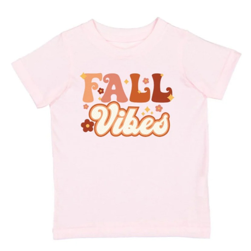 Fall Vibes 3T Pink Tee