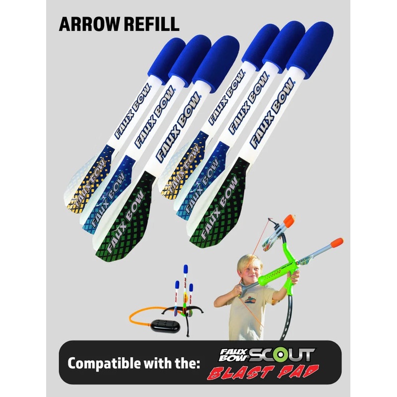 Faux Bow Scout Arrow 6 Pack
