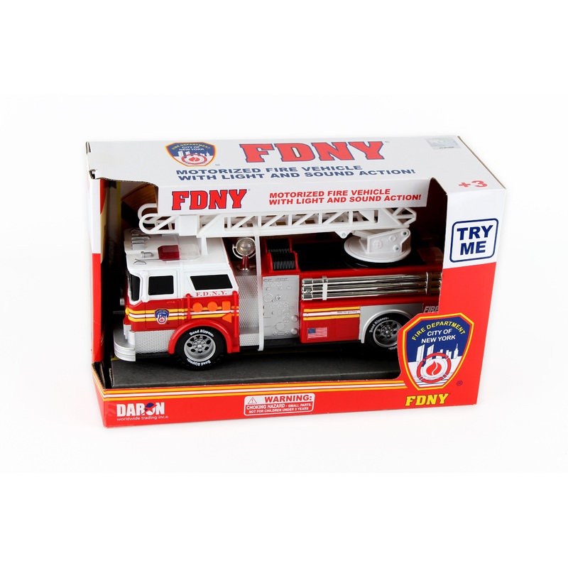FDNY Motorized Ladder Truck With Lights & Sound