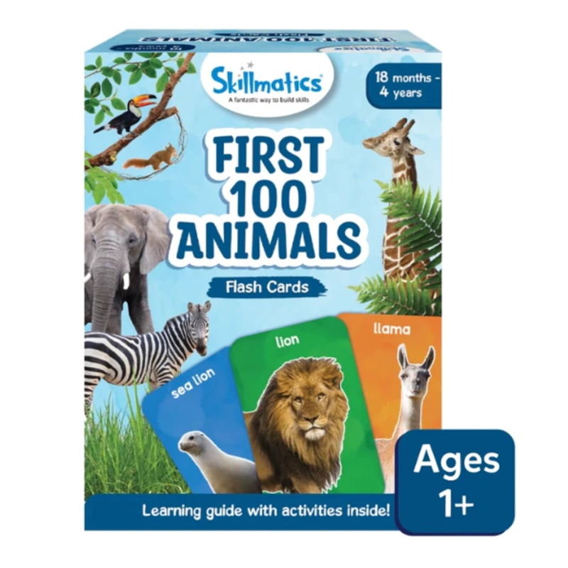 First 100 Animals Flash Cards